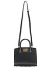 Gancini Studio Box Tote Bag Black Bonbon - SALVATORE FERRAGAMO - BALAAN 4