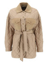 Women's Paprica Quilted Wool Jacket Camel - WEEKEND MAX MARA - BALAAN 2