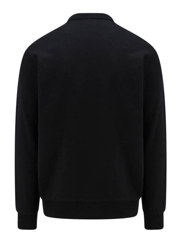 Logo Print Crew Neck Sweatshirt Black - BURBERRY - BALAAN 3