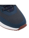 Logo Technical Knit Low-Top Sneakers Charcoal Blue - LORO PIANA - BALAAN 10