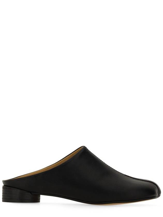 Mm6 Maison Margiela Black Leather Flats - MAISON MARGIELA - BALAAN 1