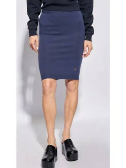 Embroidered ORB Pencil Skirt Navy - VIVIENNE WESTWOOD - BALAAN 2