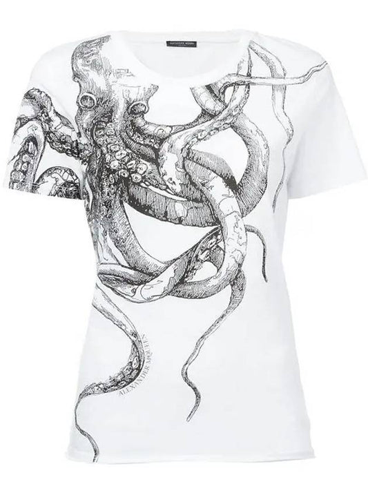 Short sleeve cotton tee 472602 QIZ42 0900 - ALEXANDER MCQUEEN - BALAAN 1