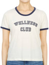 Women's Wellness Club Short Sleeve T-Shirt Cream - SPORTY & RICH - BALAAN 3