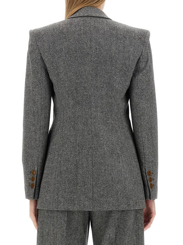 Lauren double breasted wool jacket gray - VIVIENNE WESTWOOD - BALAAN 4