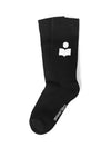 Siloqui Logo Socks Black - ISABEL MARANT - BALAAN 3