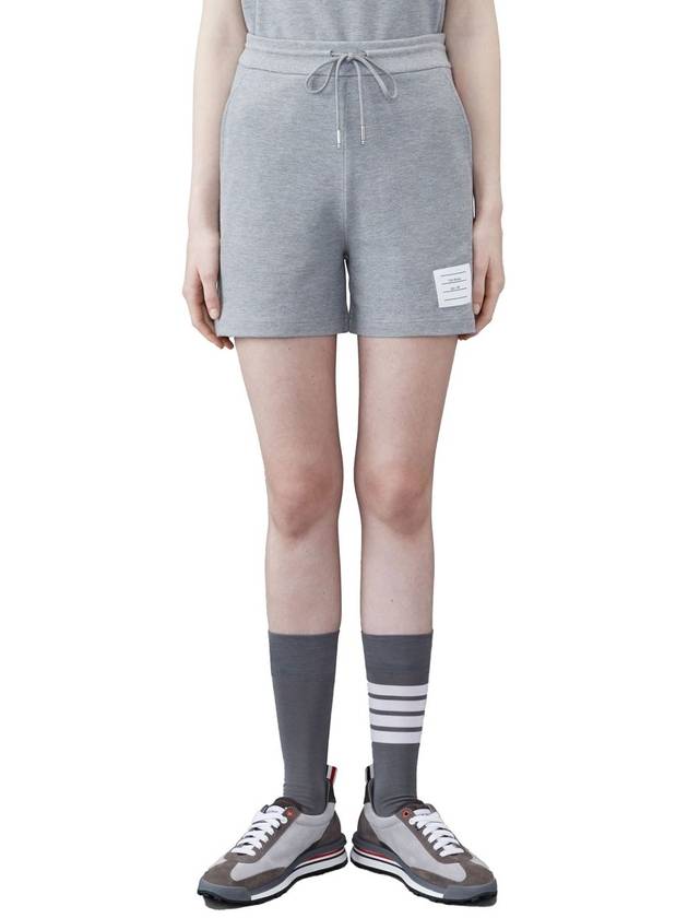 Logo Patch Shorts Light Grey - THOM BROWNE - BALAAN 2