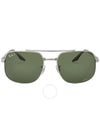 Eyewear Square Acetate Sunglasses Dark Green - RAY-BAN - BALAAN 1