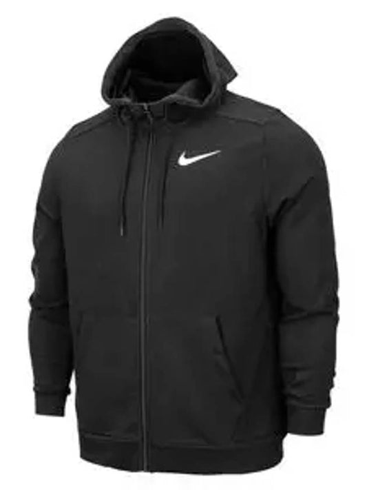 Dri Fit Full Zip Training Zip Up Hoodie Black - NIKE - BALAAN 2