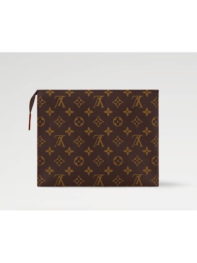 Poche Toilet Monogram Canvas Pouch Bag Brown - LOUIS VUITTON - BALAAN 5