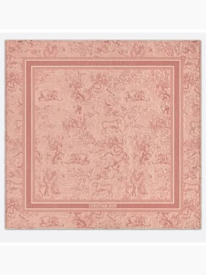 Toile De Jouy Sauvage Silk Scarf Rose - DIOR - BALAAN 2