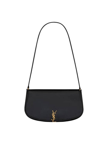 Voltaire Box Half-moon Shoulder Bag Black - SAINT LAURENT - BALAAN 1