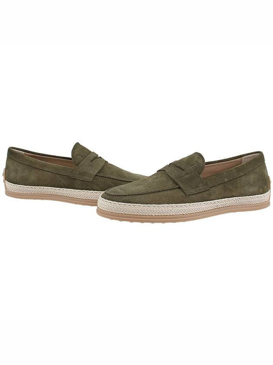 Suede Penny Loafer Khaki - TOD'S - 2