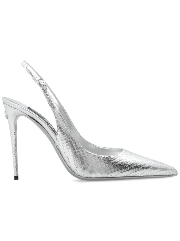 Dolce & Gabbana Leather Pumps, Women's, Silver - DOLCE&GABBANA - BALAAN 1