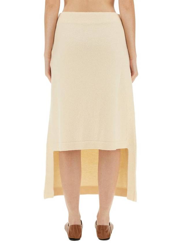 Midi Skirt J02MA0156 J14614109 IVORY - JIL SANDER - BALAAN 4