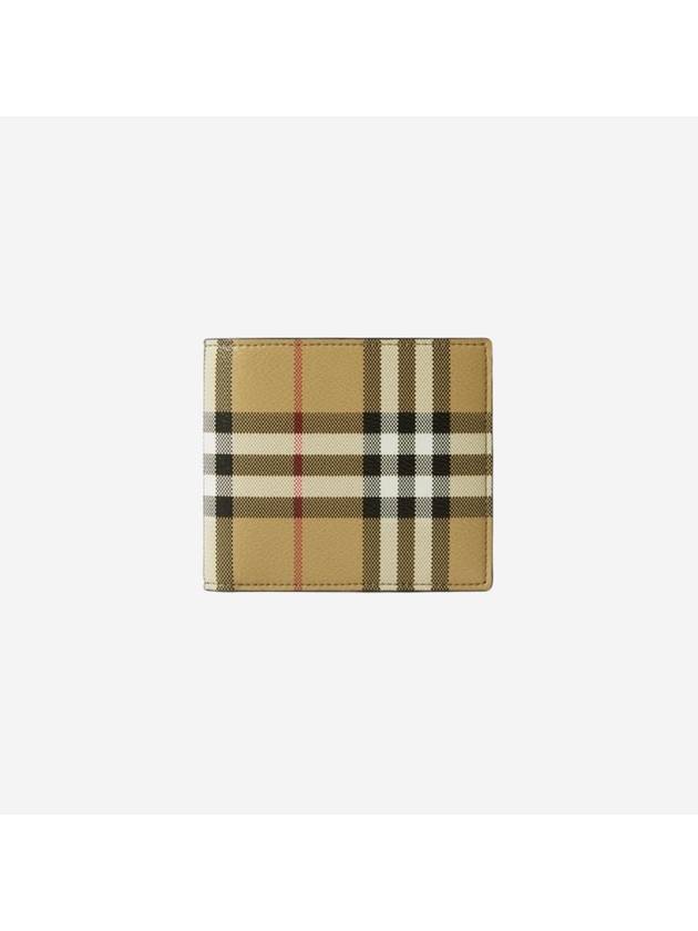 Men's Vintage Check Half Wallet Beige - BURBERRY - BALAAN 2