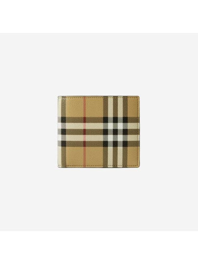 Men's Vintage Check Half Wallet Beige - BURBERRY - BALAAN 2