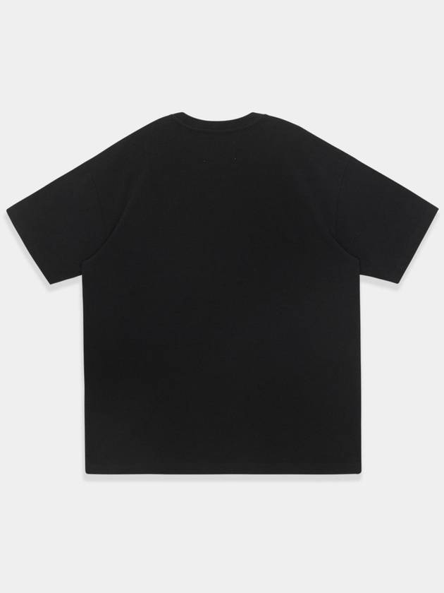 Classic Lettering Emblem Short Sleeve T-Shirt Black - KINETO - BALAAN 4