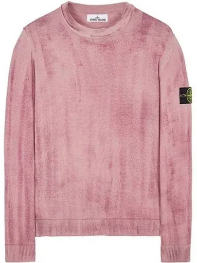 Wappen Patch Wool Knit Top Rose Quartz - STONE ISLAND - BALAAN 2