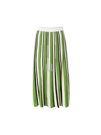 Editta Long Pleated Skirt Green - MAX MARA - BALAAN 2