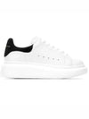 Oversized Leather Tab Low Top Sneakers White - ALEXANDER MCQUEEN - BALAAN 2