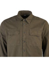 Gabardine Pockets Long Sleeve Shirt Green - CP COMPANY - BALAAN 5