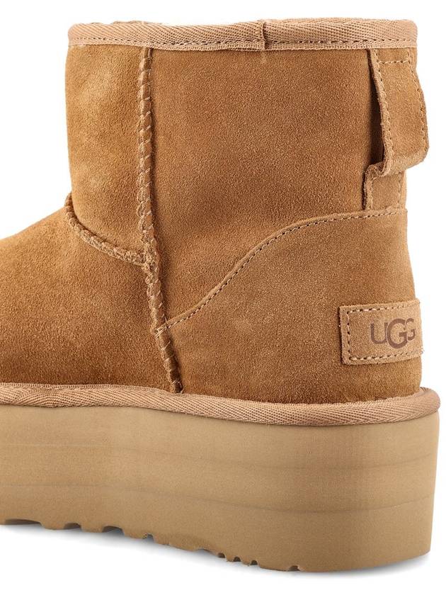 Classic Mini Platform Suede Winter Boots Chestnut - UGG - BALAAN 5