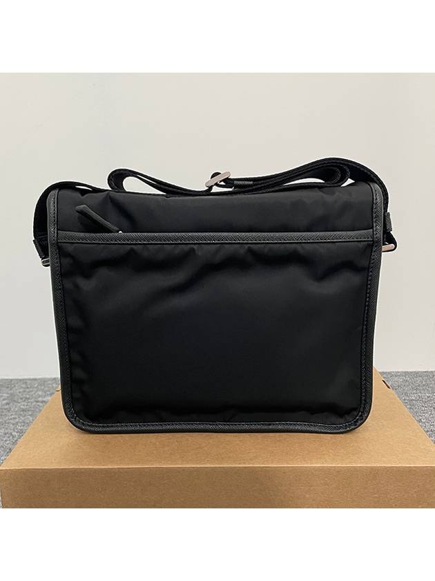 Re-Nylon Saffiano Shoulder Bag Black - PRADA - BALAAN 6