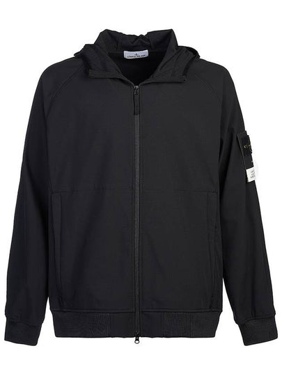 Soft Shell Technology Wappen Patch Track Jacket Black - STONE ISLAND - BALAAN 2