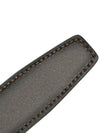 Horseshoe Buckle 30mm Reversible Leather Belt Black Brown - MONTBLANC - BALAAN 8