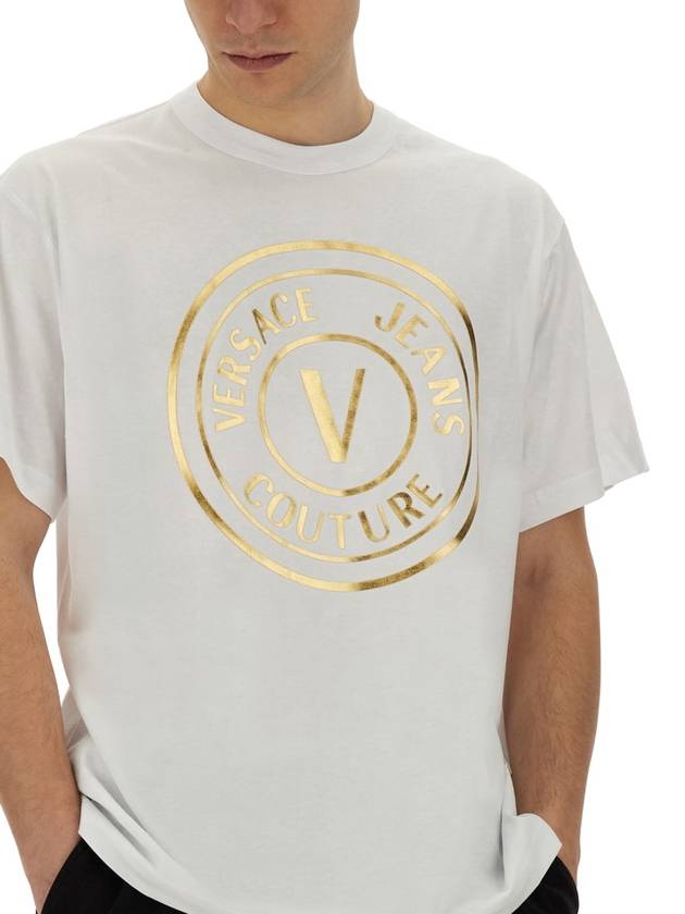 T-SHIRT WITH LOGO - VERSACE - BALAAN 4