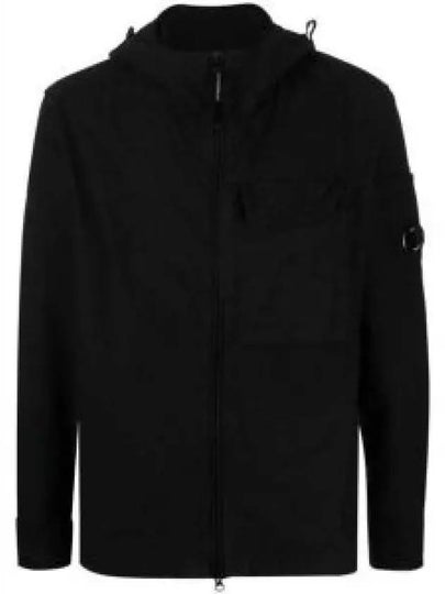 Ottoman Hooded Long Sleeve Shirt Black - CP COMPANY - BALAAN 2