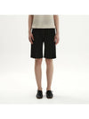 Women's Yachi Banding Pleated Shorts Black - MONPLISSE - BALAAN 1