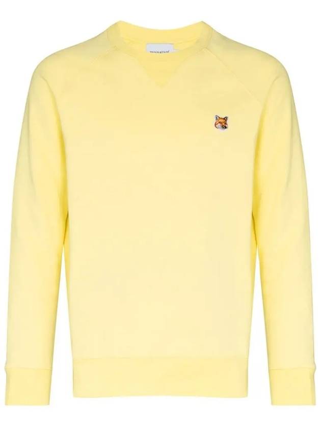 Fox Head Patch Classic Sweatshirt Light Yellow - MAISON KITSUNE - BALAAN 2