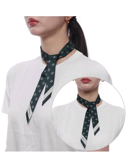 Small Skinny Scarf Green - MULBERRY - BALAAN 2