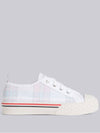 Women's Madras Canvas Collegiate Low Top Sneakers Light Pink - THOM BROWNE - BALAAN 2