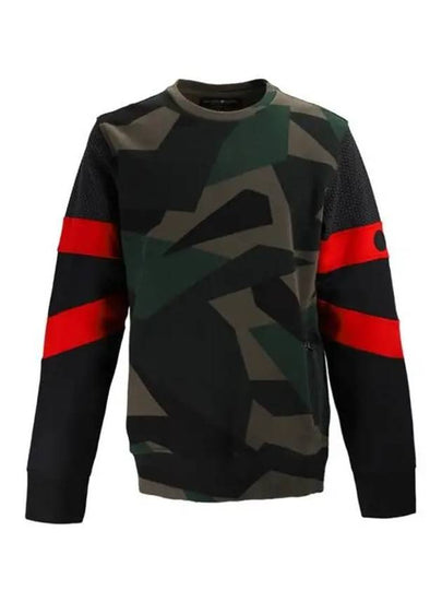 Cyber ​​Round Neck Sweatshirt Military Green - HYDROGEN - BALAAN 2