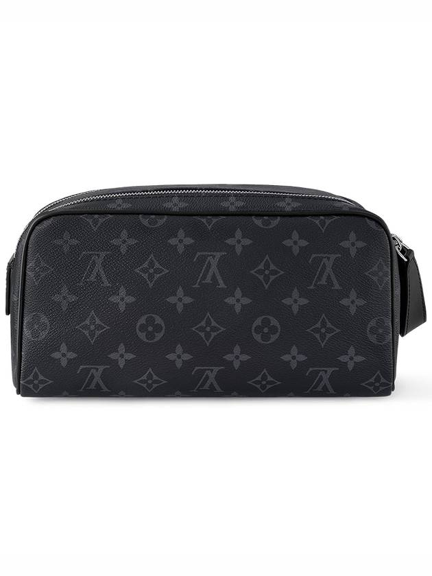 Louis Vuitton Dopp Kit Monogram Eclipse Pouch Bag Black - LOUIS VUITTON - BALAAN 5