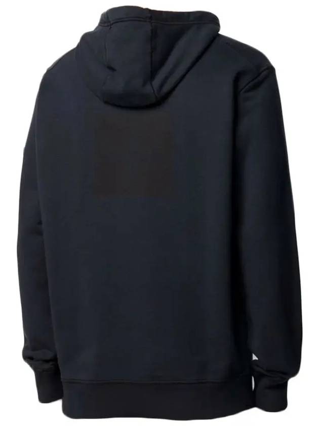 Men's Wappen Patch Box Logo Hoodie Navy - STONE ISLAND - BALAAN 4