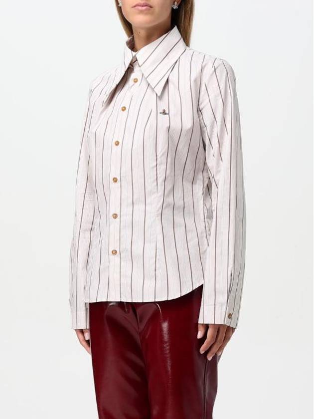 Violin Striped Shirt Beige - VIVIENNE WESTWOOD - BALAAN 5