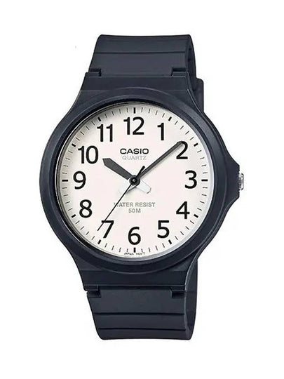 Resin Band Analog Watch White Black - CASIO - BALAAN 2