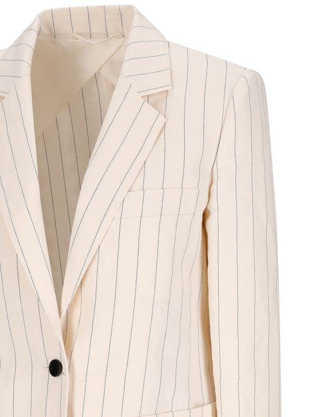 SINGLE-BREASTED PINSTRIPED BLAZER - MAX MARA - BALAAN 3