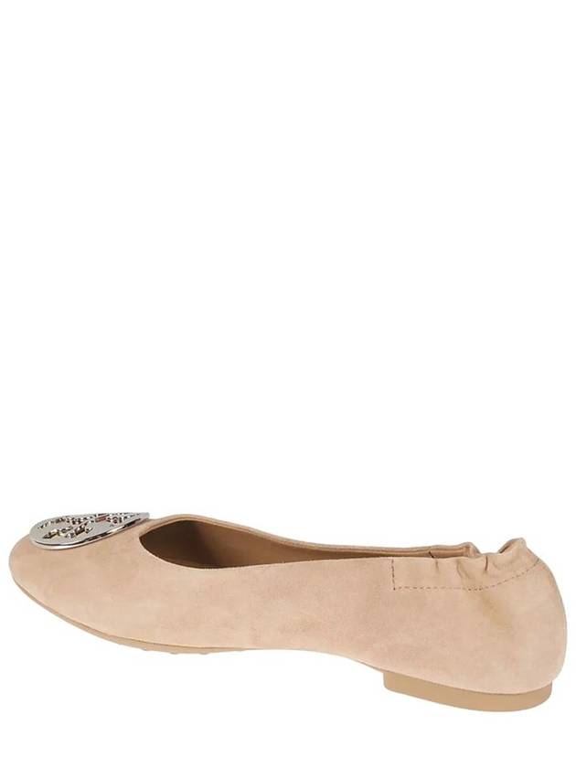 Women's Claire Suede Ballerina Pink - TORY BURCH - BALAAN 3