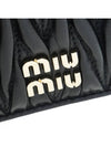 Matelasse Leather Half Wallet Black - MIU MIU - BALAAN 6