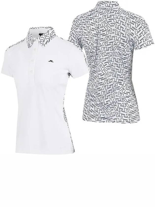 Golf Women's Cara Polo Shirt White - J.LINDEBERG - BALAAN 3