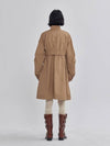 neck seat fastening seasonal detail field coat beige - LIE - BALAAN 4