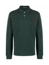 Red Pony Long Sleeve Polo T Shirt Dark Green Men 710681126 056 - POLO RALPH LAUREN - BALAAN 1