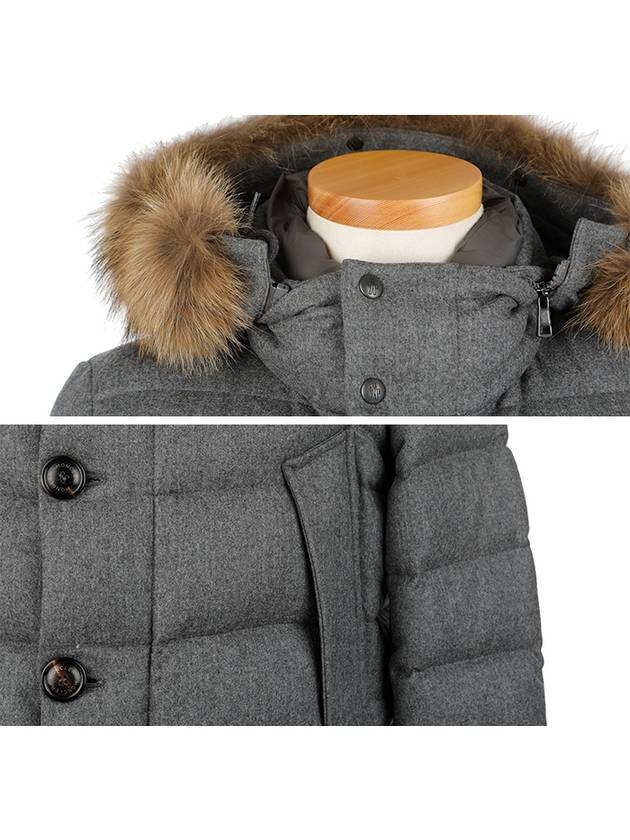 Leader Rethe down padded jacket gray - MONCLER - BALAAN 6