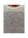 Color block cotton alpaca knit 8033ELAW23E EUCALYPTUS - ECKHAUS LATTA - BALAAN 3