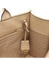 Top Stitching Medium Leather Symbole Tote Bag Beige - PRADA - BALAAN 9